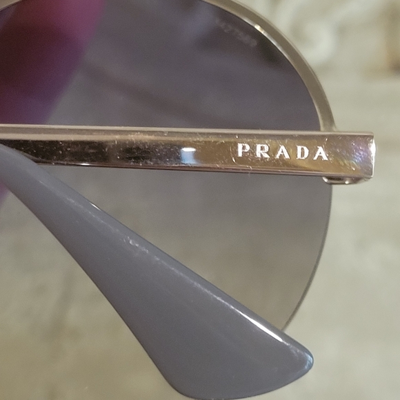 Prada SPR65T Sunglasses Modified Aviator Round Catwalk MA#1 - Picture 7 of 16